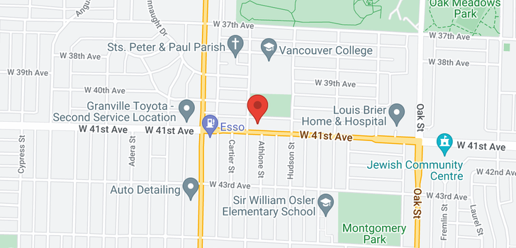 map of 1379 W 41ST AVENUE